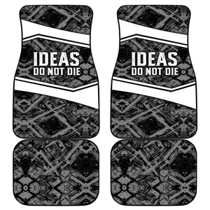 Steve Biko Car Mats with Monochrome Portrait, Ideas Do Not Die Quote - African Pride