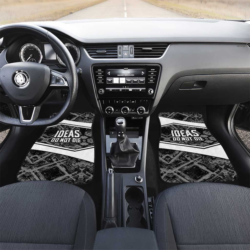 Steve Biko Car Mats with Monochrome Portrait, Ideas Do Not Die Quote - African Pride