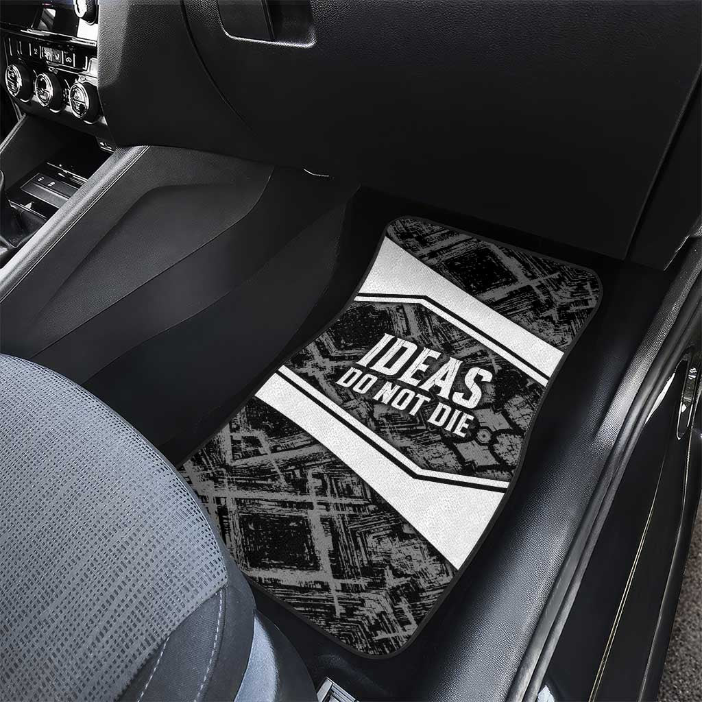 Steve Biko Car Mats with Monochrome Portrait, Ideas Do Not Die Quote - African Pride