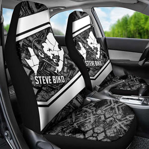Steve Biko Car Seat Cover with Monochrome Portrait, Ideas Do Not Die Quote - African Pride