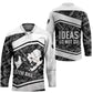 Steve Biko Hockey Jersey with Monochrome Portrait, Ideas Do Not Die Quote - African Pride
