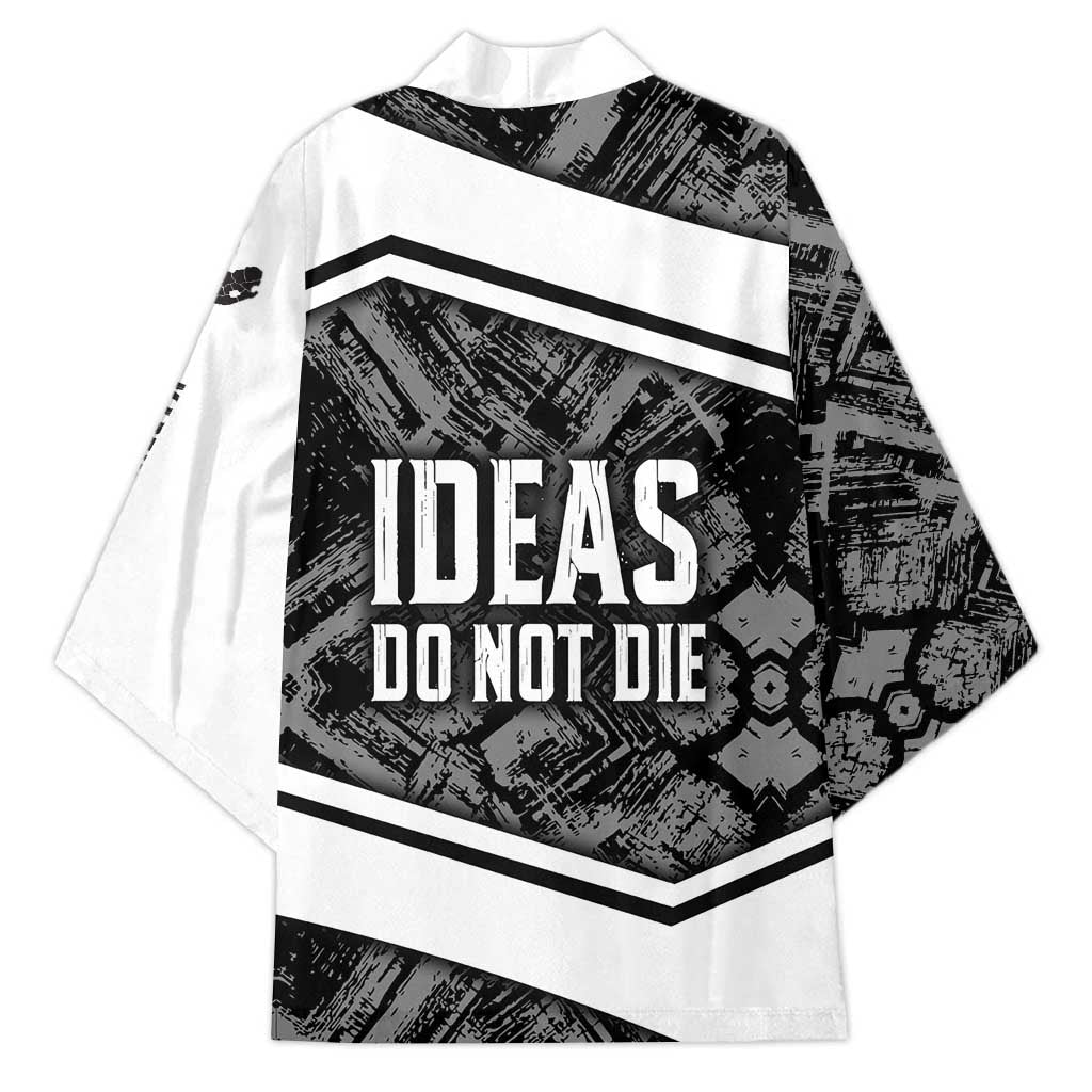 Steve Biko Kimono with Monochrome Portrait, Ideas Do Not Die Quote - African Pride