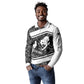 Steve Biko Long Sleeve Polo Shirt with Monochrome Portrait, Ideas Do Not Die Quote - African Pride