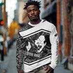 Steve Biko Long Sleeve Shirt with Monochrome Portrait, Ideas Do Not Die Quote - African Pride