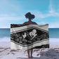 Steve Biko Sarong with Monochrome Portrait, Ideas Do Not Die Quote - African Pride