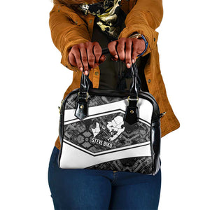 Steve Biko Shoulder Handbag with Monochrome Portrait, Ideas Do Not Die Quote - African Pride