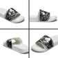 Steve Biko Slide Sandals with Monochrome Portrait, Ideas Do Not Die Quote - African Pride
