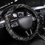 Steve Biko Steering Wheel Cover with Monochrome Portrait, Ideas Do Not Die Quote - African Pride