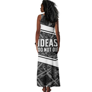 Steve Biko Tank Maxi Dress with Monochrome Portrait, Ideas Do Not Die Quote - African Pride