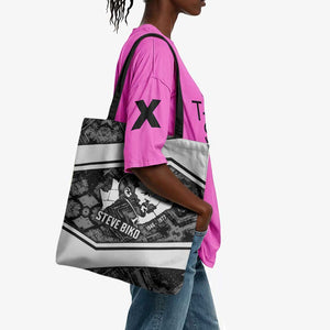 Steve Biko Tote Bag with Monochrome Portrait, Ideas Do Not Die Quote - African Pride