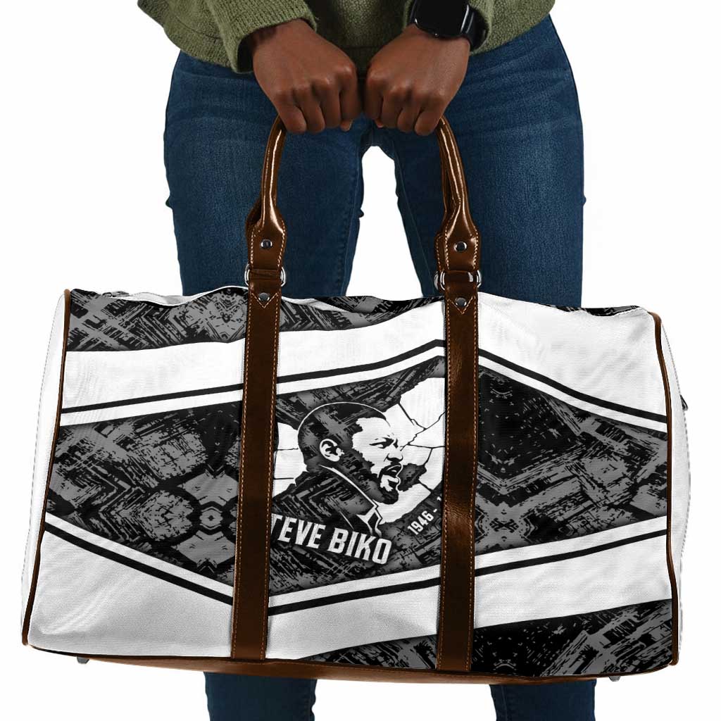 Steve Biko Travel Bag with Monochrome Portrait, Ideas Do Not Die Quote - African Pride