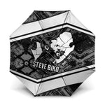 Steve Biko Umbrella with Monochrome Portrait, Ideas Do Not Die Quote - African Pride