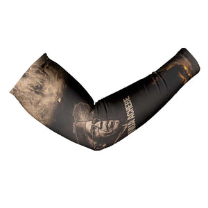 Chinua Achebe Arm Sleeves with Sepia Portrait, Lion Historians Quote and Vintage African Map - African Pride