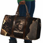 Chinua Achebe Travel Bag with Sepia Portrait, Lion Historians Quote and Vintage African Map - African Pride