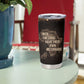 Chinua Achebe Tumbler Cup with Sepia Portrait, Lion Historians Quote and Vintage African Map - African Pride