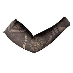 Chinua Achebe Arm Sleeves with Tribal Symbol Design, The Storyteller Quote and Africa Wrote Back - African Pride
