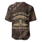 Chinua Achebe Baseball Jersey with Tribal Symbol Design, The Storyteller Quote and Africa Wrote Back - African Pride