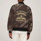 Chinua Achebe Bomber Jacket with Tribal Symbol Design, The Storyteller Quote and Africa Wrote Back - African Pride