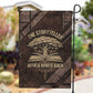 Chinua Achebe Garden Flag with Tribal Symbol Design, The Storyteller Quote and Africa Wrote Back - African Pride