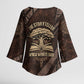 Chinua Achebe Kimono Sleeve Blouse with Tribal Symbol Design, The Storyteller Quote and Africa Wrote Back - African Pride