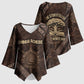 Chinua Achebe Kimono Sleeve Blouse with Tribal Symbol Design, The Storyteller Quote and Africa Wrote Back - African Pride