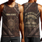 Chinua Achebe Men Tank Top with Tribal Symbol Design, The Storyteller Quote and Africa Wrote Back - African Pride