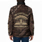 Chinua Achebe Padded Jacket with Tribal Symbol Design, The Storyteller Quote and Africa Wrote Back - African Pride