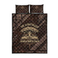 Chinua Achebe Quilt Bed Set with Tribal Symbol Design, The Storyteller Quote and Africa Wrote Back - African Pride