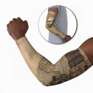 Ngugi wa Thiong O Arm Sleeves Vintage Map Ancient African Library - Decolonising the Mind - African Pride