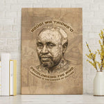 Ngugi wa Thiong O Canvas Wall Art Vintage Map Ancient African Library - Decolonising the Mind - African Pride