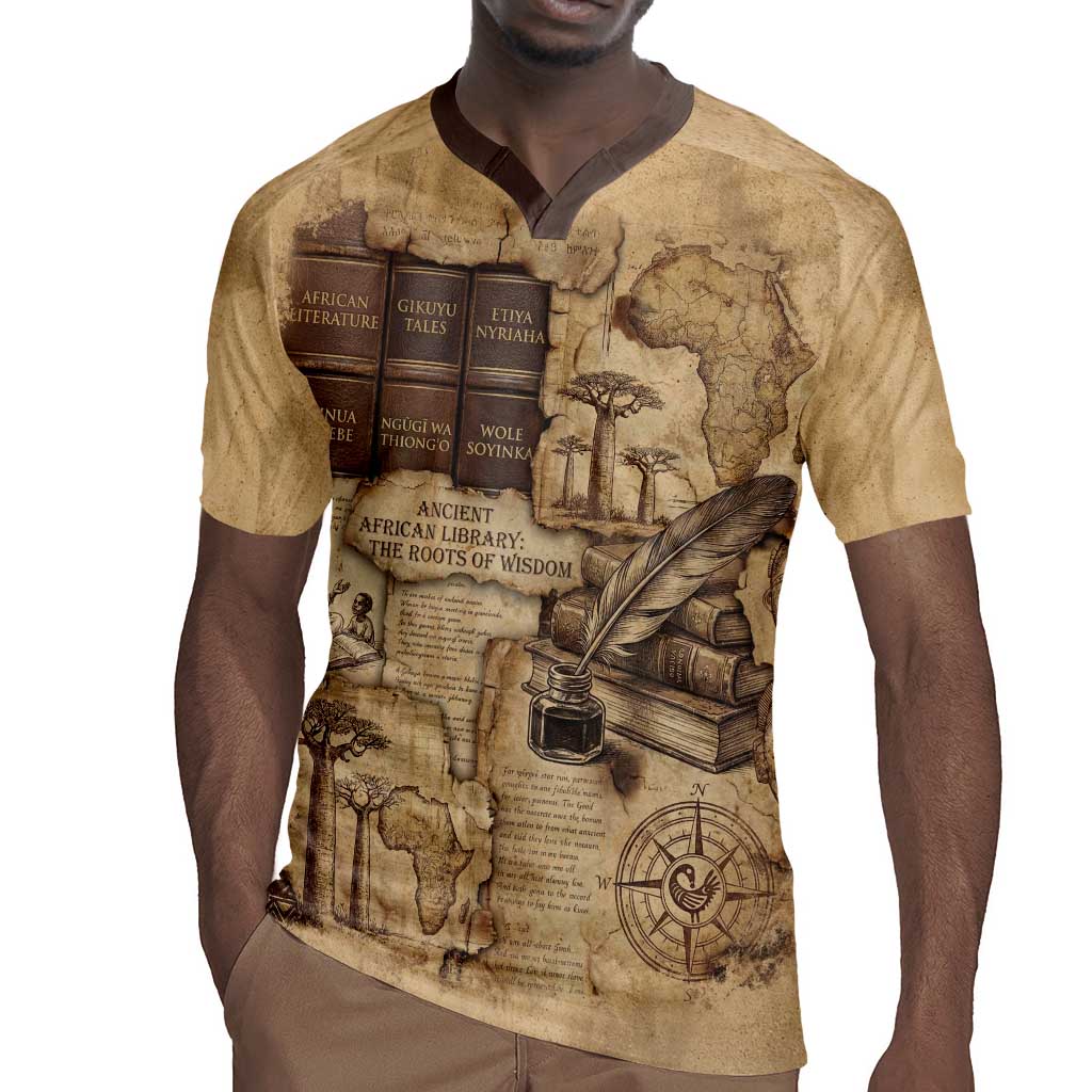 Ngugi wa Thiong O Rugby Jersey Vintage Map Ancient African Library - Decolonising the Mind - African Pride