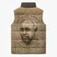 Ngugi wa Thiong O Sleeveless Puffer Jacket Vintage Map Ancient African Library - Decolonising the Mind - African Pride