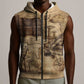 Ngugi wa Thiong O Sleeveless Zip Hoodie Vintage Map Ancient African Library - Decolonising the Mind - African Pride