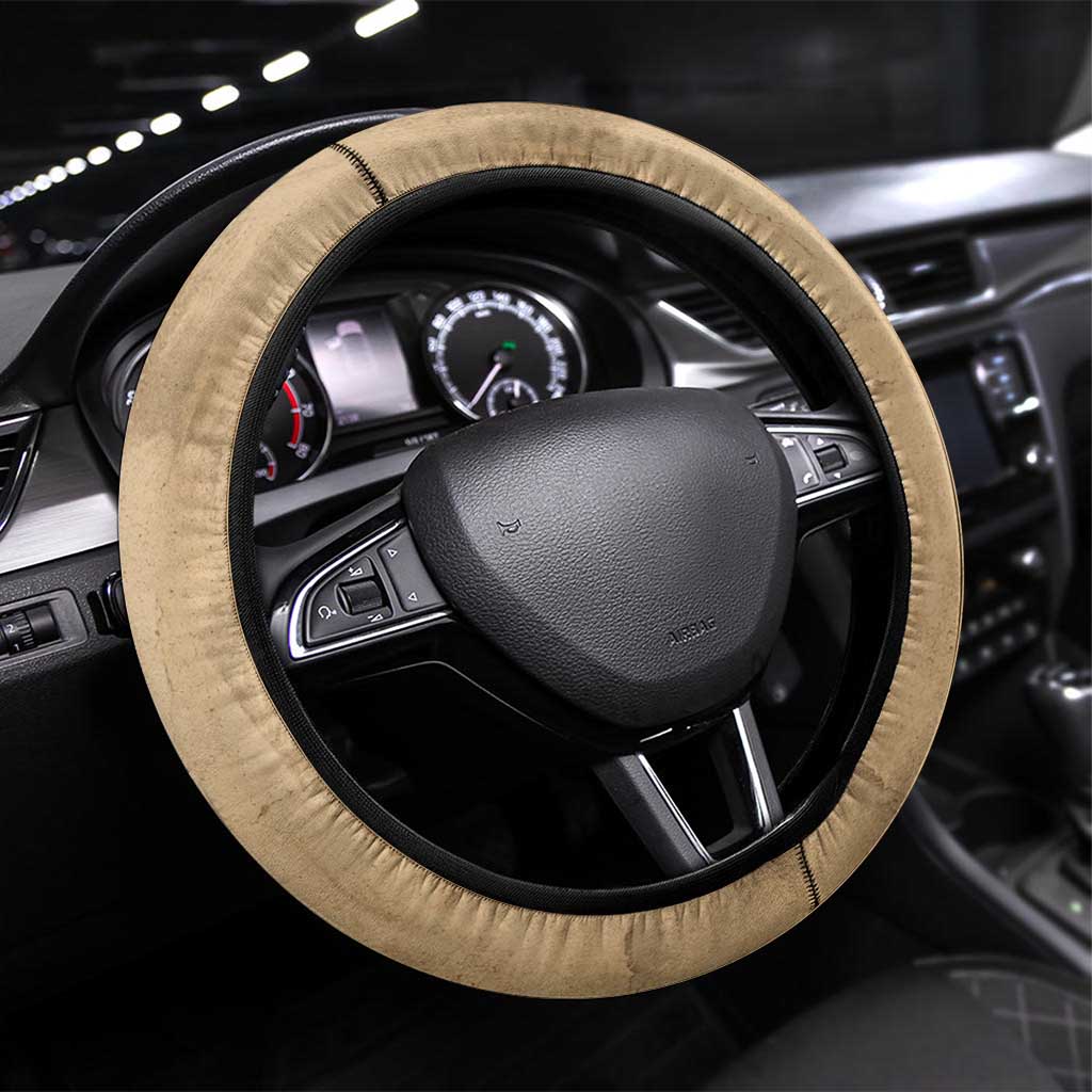 Ngugi wa Thiong O Steering Wheel Cover Vintage Map Ancient African Library - Decolonising the Mind - African Pride