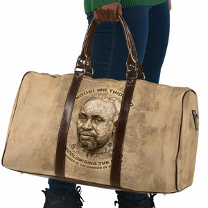 Ngugi wa Thiong O Travel Bag Vintage Map Ancient African Library - Decolonising the Mind - African Pride