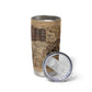 Ngugi wa Thiong O Tumbler Cup Vintage Map Ancient African Library - Decolonising the Mind - African Pride