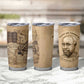 Ngugi wa Thiong O Tumbler Cup Vintage Map Ancient African Library - Decolonising the Mind - African Pride