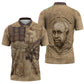 Ngugi wa Thiong O Zipper Polo Shirt Vintage Map Ancient African Library - Decolonising the Mind - African Pride