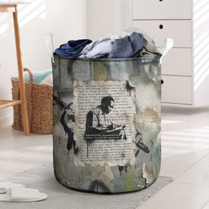 Ngugi wa Thiong O Laundry Basket Graffiti Resist Statement Ink Pen Revolution Fist Literary Activism - African Pride