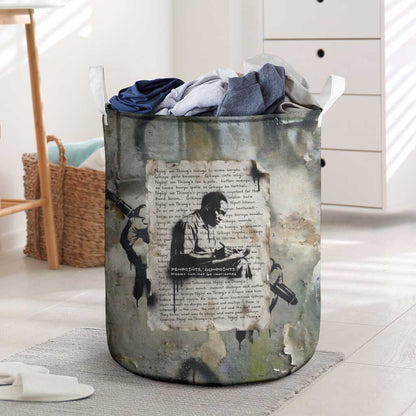 Ngugi wa Thiong O Laundry Basket Graffiti Resist Statement Ink Pen Revolution Fist Literary Activism - African Pride
