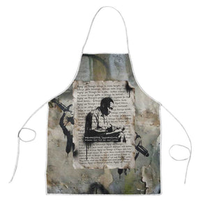 Ngugi wa Thiong O Apron Graffiti Resist Statement Ink Pen Revolution Fist Literary Activism - African Pride