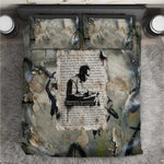 Ngugi wa Thiong O Bedding Set Graffiti Resist Statement Ink Pen Revolution Fist Literary Activism - African Pride