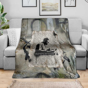 Ngugi wa Thiong O Blanket Graffiti Resist Statement Ink Pen Revolution Fist Literary Activism - African Pride