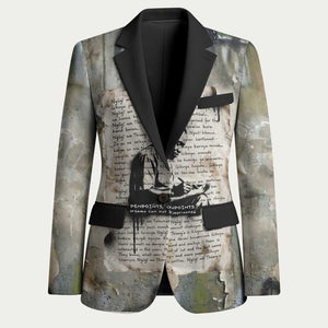 Ngugi wa Thiong O Blazer Graffiti Resist Statement Ink Pen Revolution Fist Literary Activism - African Pride