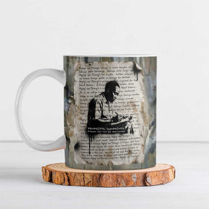 Ngugi wa Thiong O Ceramic Mug Graffiti Resist Statement Ink Pen Revolution Fist Literary Activism - African Pride