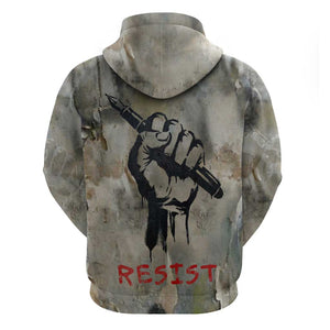 Ngugi wa Thiong O Hoodie Graffiti Resist Statement Ink Pen Revolution Fist Literary Activism - African Pride