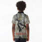 Ngugi wa Thiong O Kid Polo Shirt Graffiti Resist Statement Ink Pen Revolution Fist Literary Activism - African Pride
