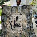 Ngugi wa Thiong O Quilt Graffiti Resist Statement Ink Pen Revolution Fist Literary Activism - African Pride