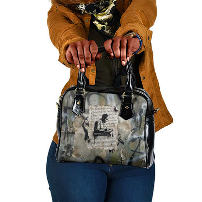 Ngugi wa Thiong O Shoulder Handbag Graffiti Resist Statement Ink Pen Revolution Fist Literary Activism - African Pride