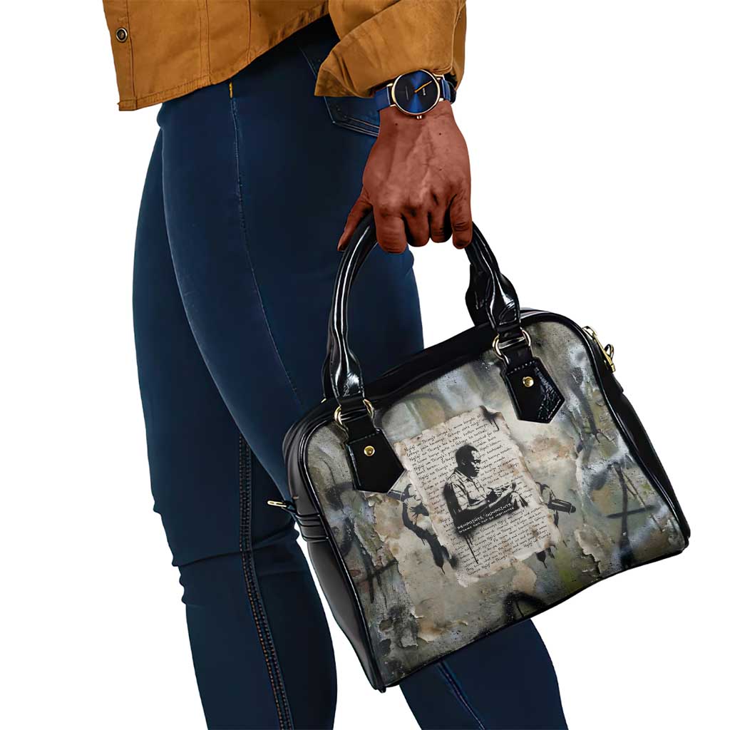 Ngugi wa Thiong O Shoulder Handbag Graffiti Resist Statement Ink Pen Revolution Fist Literary Activism - African Pride